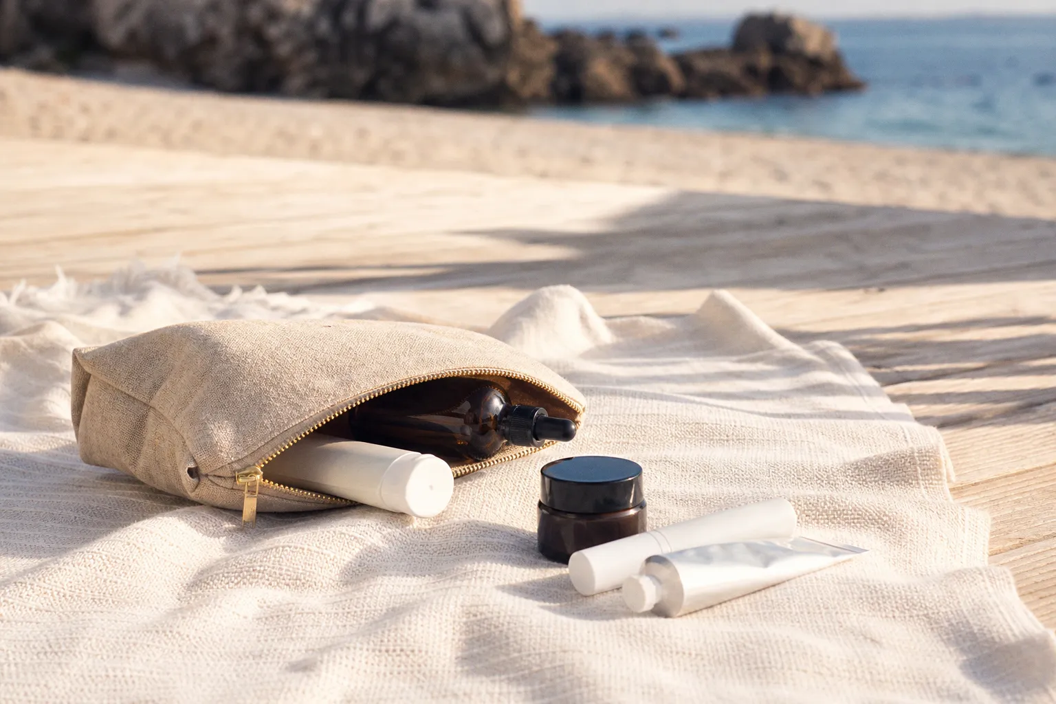 Comment composer une trousse beauté minimaliste et résistante pour vos vacances