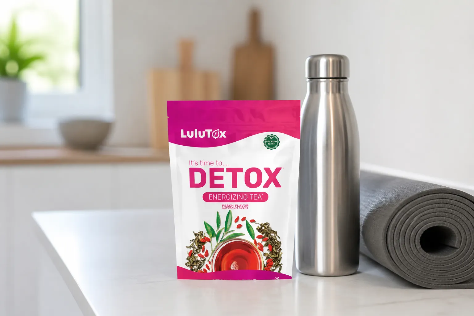 Lulutox Detox Tea — le produit au quotidien