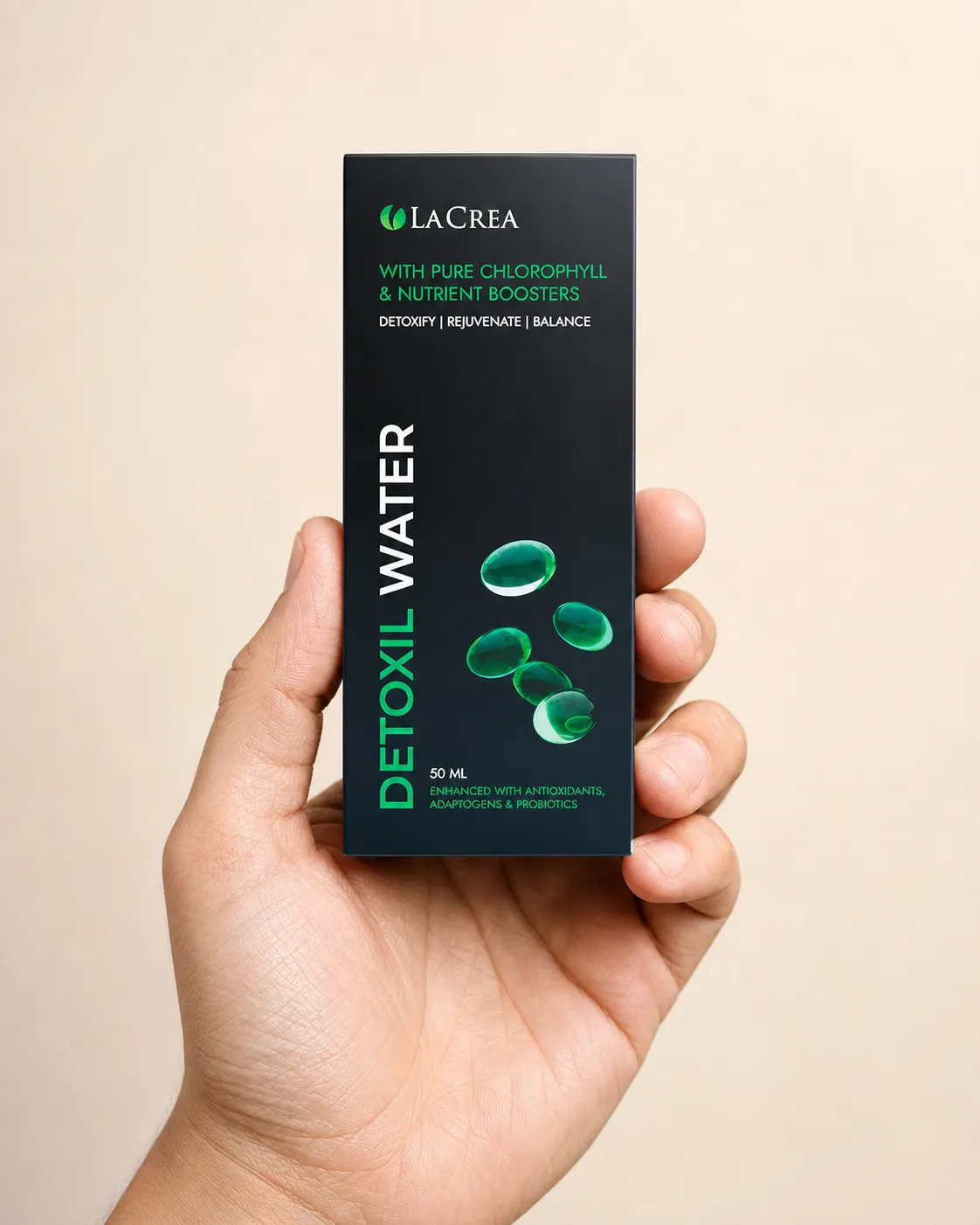 Detoxil Water gastro — le produit en main