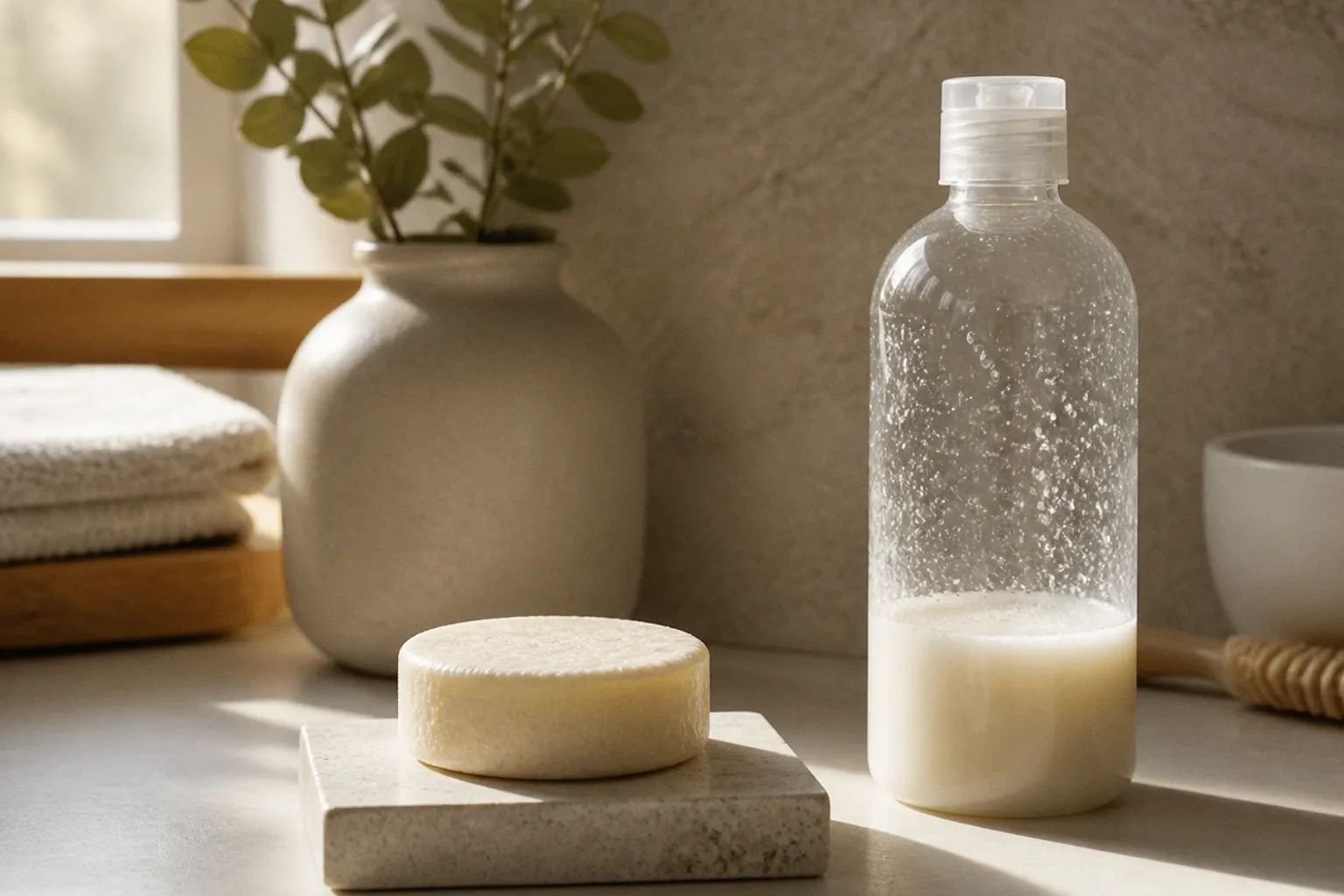 Shampoing solide vs liquide : le calcul réel de la rentabilité